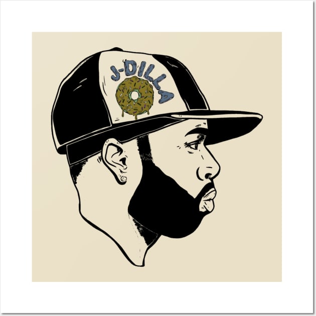 J dilla t-shirt Wall Art by Great wallpaper 